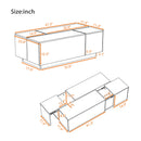 Extendable Coffee Table With 2 Hidden Storage Space And 2 Drawers For Living Room