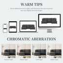 Sectional Sofa With Ottoman Cloud Couch Set With Throw Pillows, Free Combination