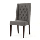 Sophisticated Tufted Dining Chair With High Back Design