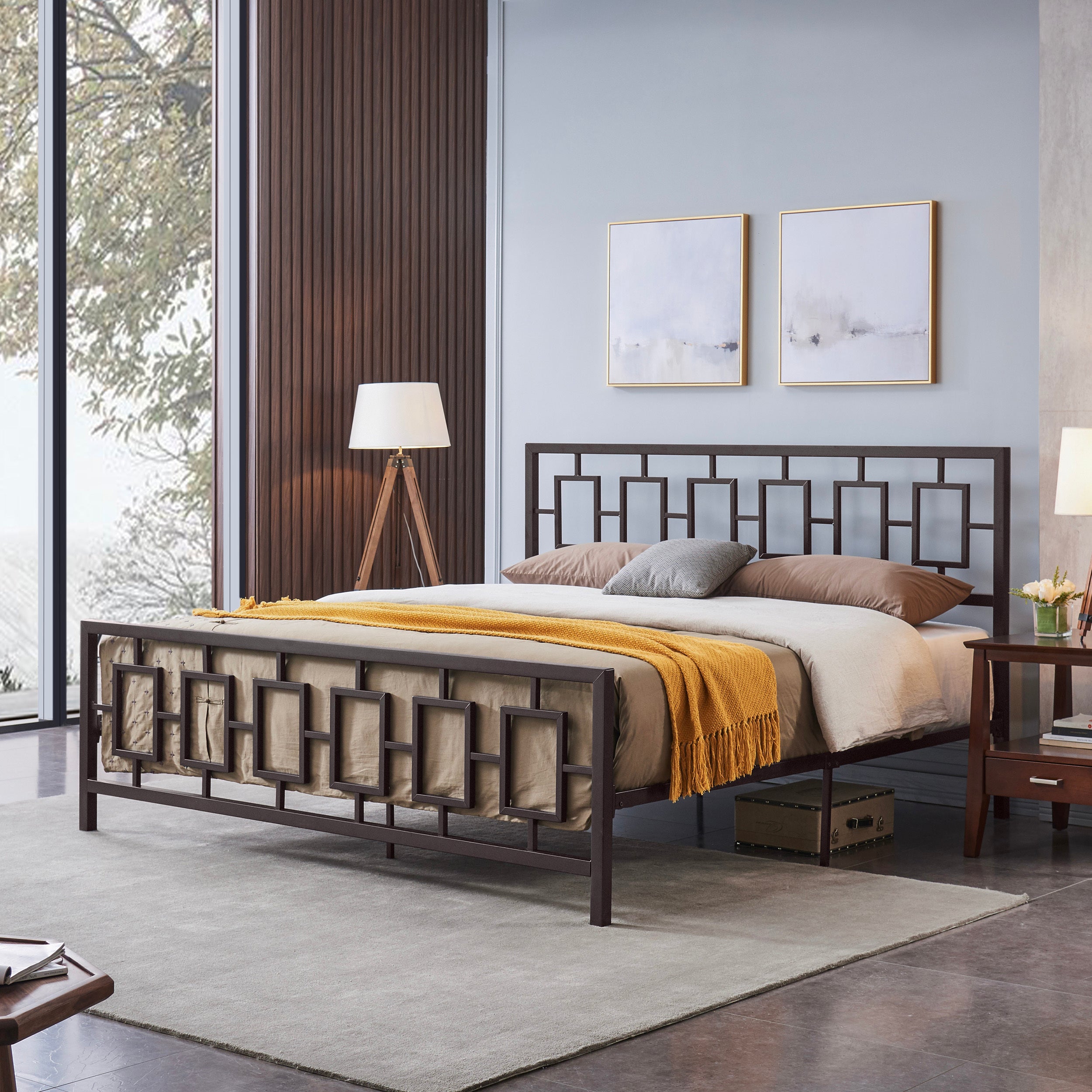 KING SIZE METAL BED - Atlantic Fine Furniture Melbourne FL