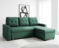 Convertible L Shaped Sectional Sleeper Sofa Bed, Saving Pull Out Couch