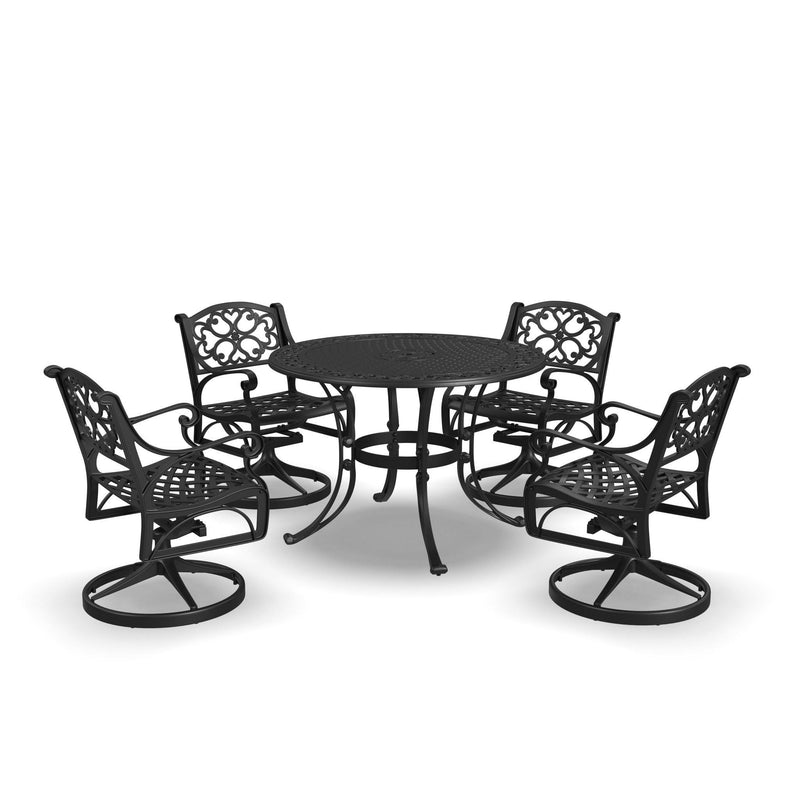 Sanibel - 42" Metal Outdoor Dining Set - Swivel Chairs