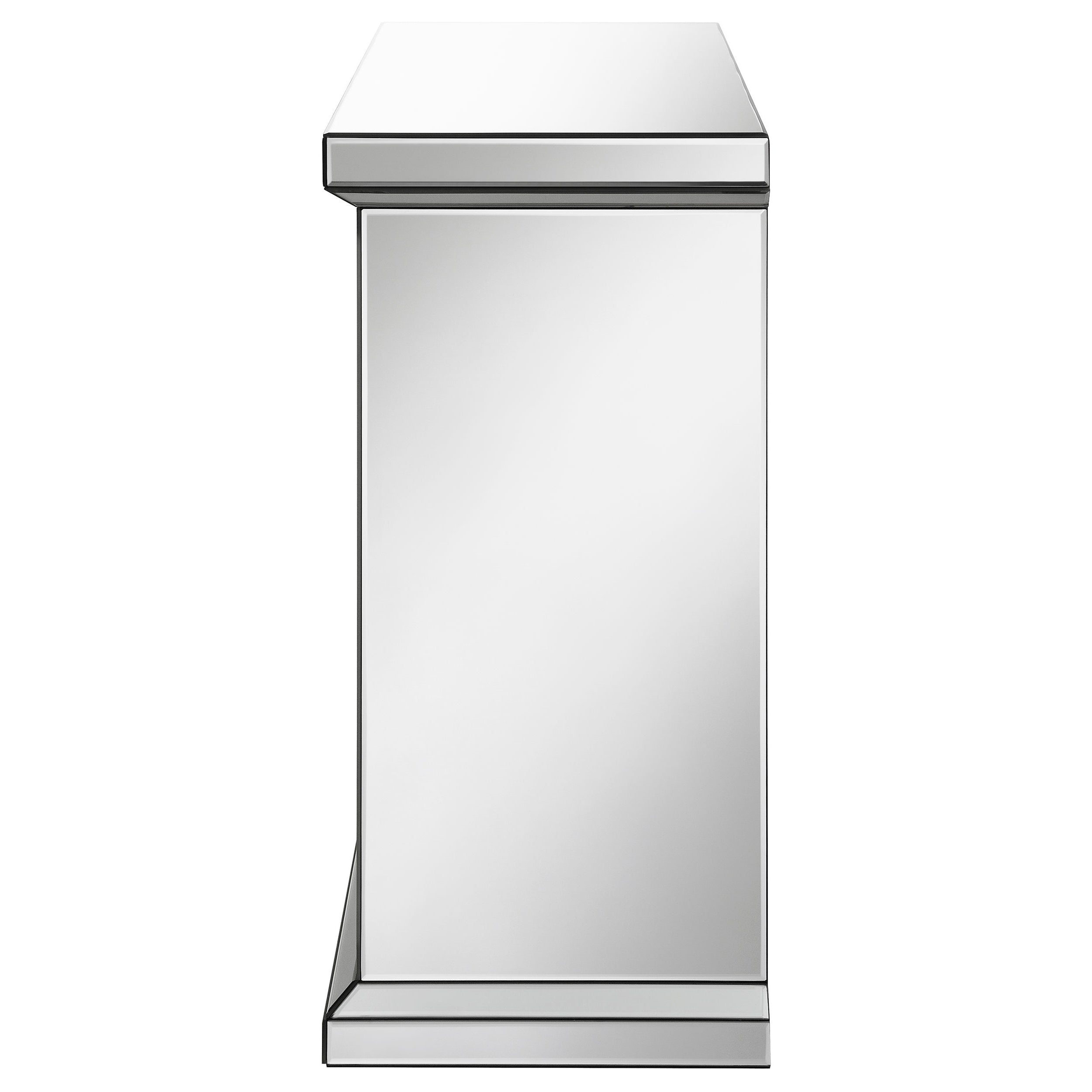 Gilmore Mirrored Freestanding Electric Fireplace Silver — view 12