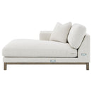 Geneva - Boucle Upholstered Sectional Chaise Sofa - Sand