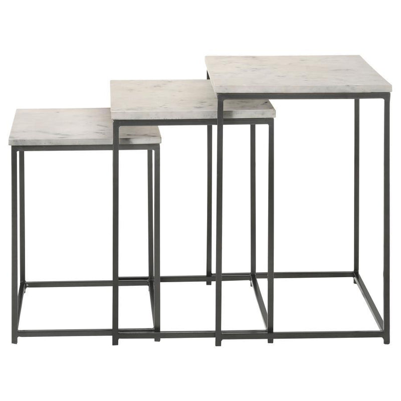 Medora - Marble Top Nesting Table Set