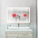 Bathroom Medicine Cabinet With Lights, LED Medicine Cabinet With Mirror, Lighted Medicine Cabinet With Defogger
