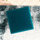 Amber - Square Upholstered Ottoman Linen