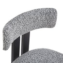 Modern Upholstered Armless Dining Chairs With Metal Legs