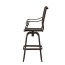 Cast Aluminum Bar Stool - Copper