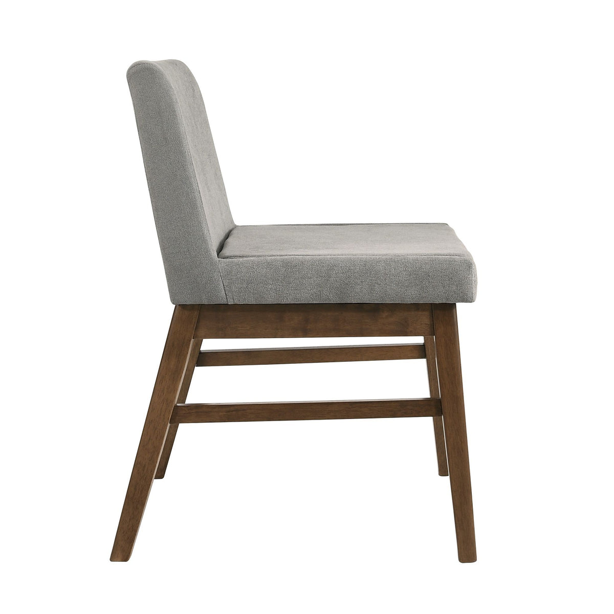 Weston Upholstery Side Chair (Set of 2) in Walnut With Smoke Fabric by Elements International, view 6