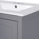 Bathroom Vanity With Integrated Undermount Ceramic Sink, 2 Doors And 1 Drawer, Soft Close Hinges
