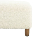 Contemporary Ottoman With Foam Cushion And Durable Upholstery