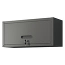 Heavy Duty, Metal Wall Mounted Tool Storage Cabinet Steel Metal Garage Storage Cabinet - Black / Gray