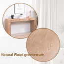Rustic Wood Console Table With Natural Log Accents, Entryway Table, Narrow Sofa Table, Hallway Accent Table, Modern Farmhouse Style - Natural