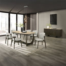 Mallin - Side Chair (Set of 2) - Gray Chenille & Walnut