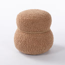 Snowman Stool With Cushion And Solid Wood Frame