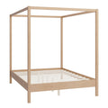 Canopy Bed Frame 4 Poster Platform Bed With Slats Support, No Box Spring Needed