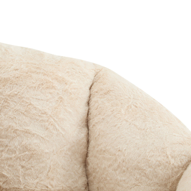 Albi - Indoor Cozy Armchair Style Bean Bag - Beige