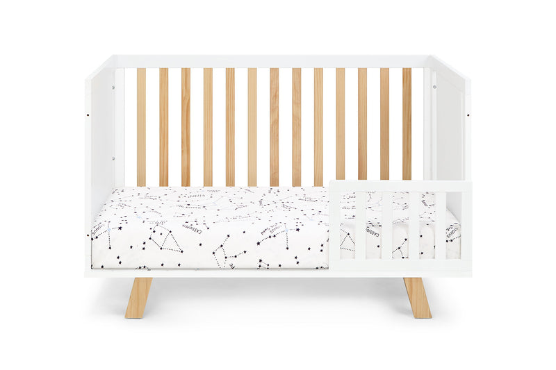 Livia - 3-in-1 Convertible Island Crib - White Frame