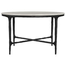 Hermas - Round Marble Coffee And End Table Set