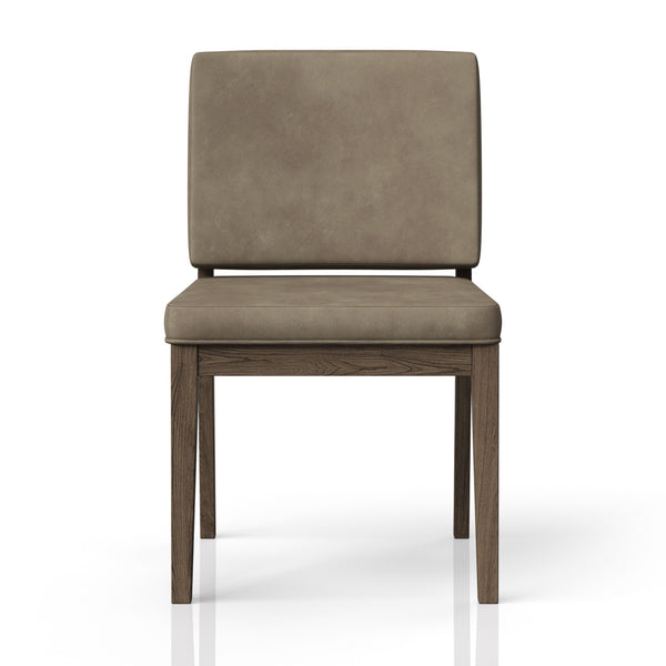 Leather Soft Back Chair (Set of 2) - Light Brown