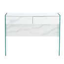 Environmental Protection Minimalist Dresser, Desk, Desktop Computer Desk, With Double Drawer Storage Space, Simple Home, Perfect For Various Styles - White