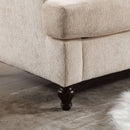 Mid Century Modern Chenille Fabric Loveseat Sofa, 2 Seat Upholstered Couch