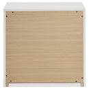 Ines - 2-Drawer Nightstand Bedside Table - White High Gloss