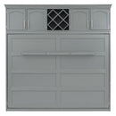 Murphy Wall Bed With Top Cabinets & Wine Rack