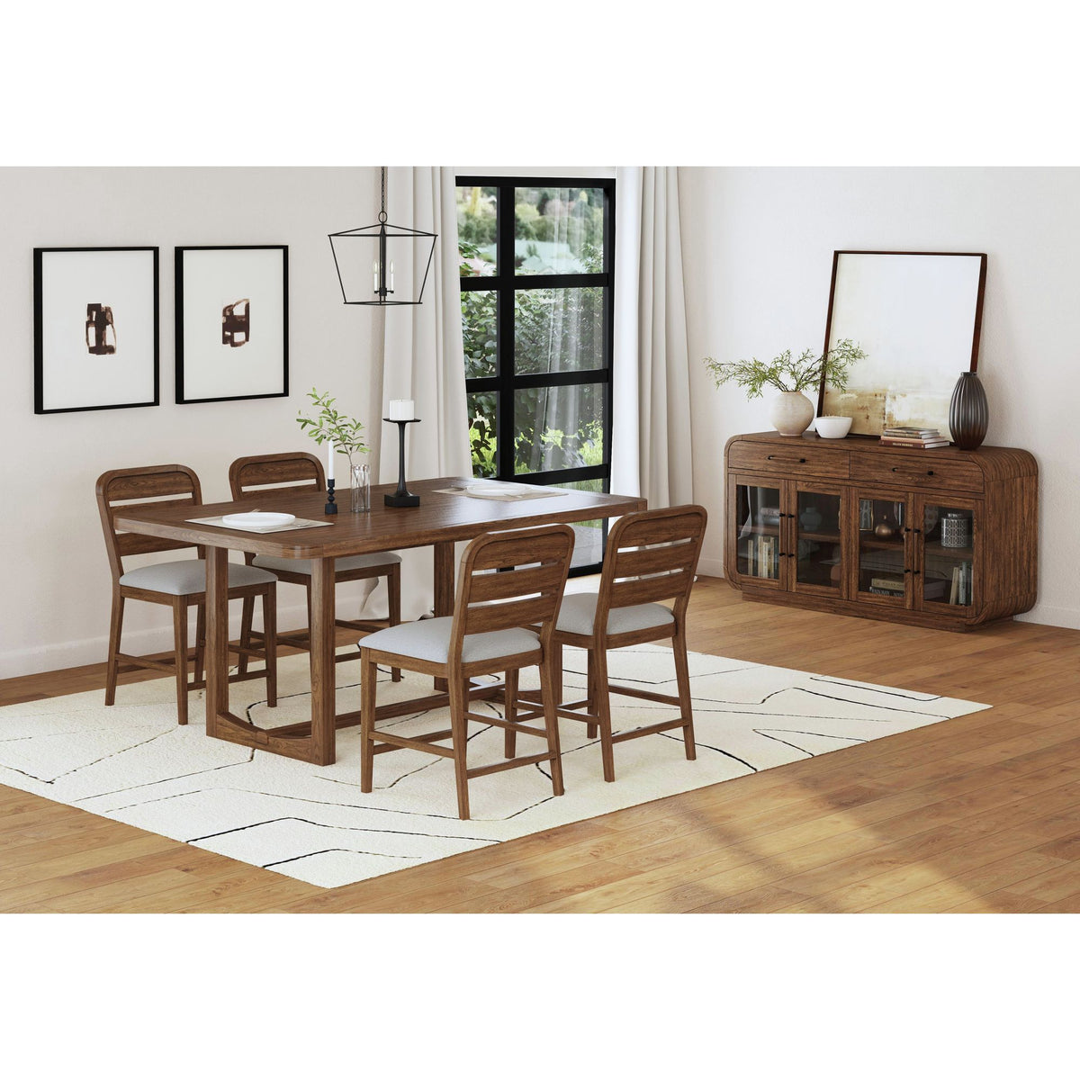 Glinda Counter Table in Brown by Elements International, view 9