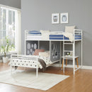Twin Geo Cutout Colorful L-Shaped Bunk Bed