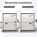 Modern Semi Frameless Double Sliding Shower Door