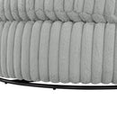 Mindy - Oversized Swivel Barrel Chair - Grey