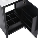 Modern Bathroom Vanity With Sink, Functional Drawer, Soft- Closing Door