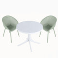 Modern Lounge Chair Set With Round Table