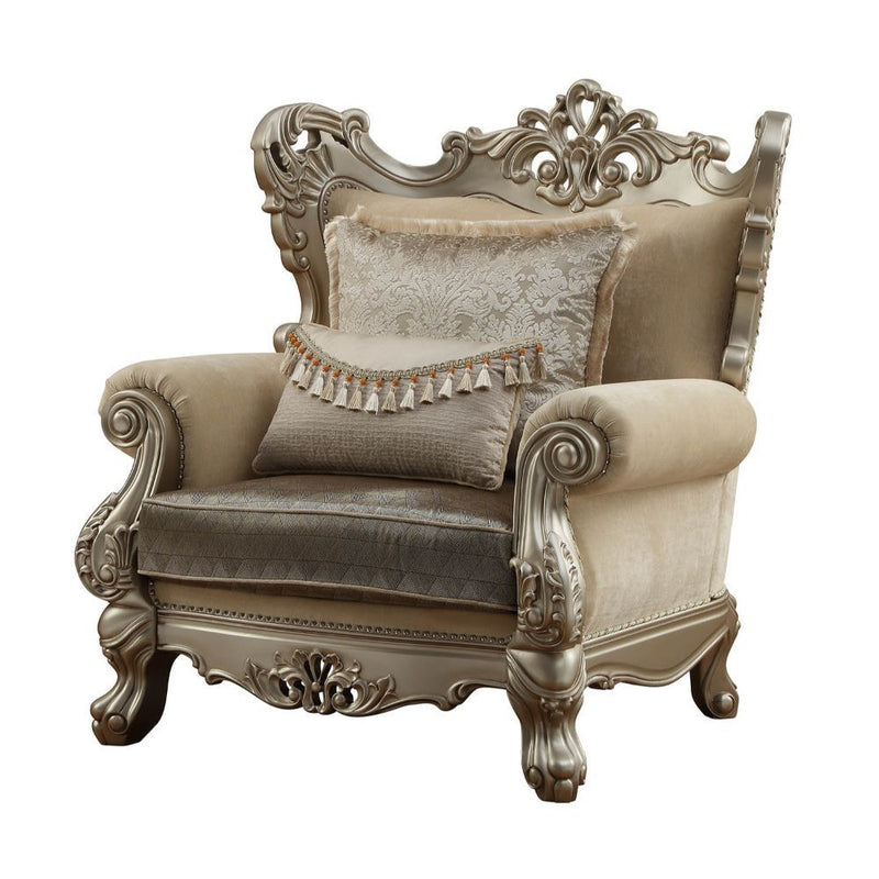 Ranita - Chair - Fabric & Champagne - Atlantic Fine Furniture Inc