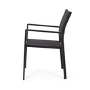 Baird - Outdoor Mesh And Aluminum Dining Chairs - Black