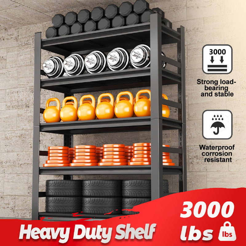 5 Tier Heavy Duty Shelving Unit Adjustable Shelving Units