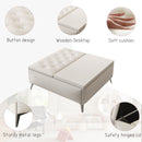 Modern Square Storage Ottoman Coffee Table With Lift-Top Design