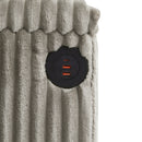 Modern 4 Seater Corduroy Sofa Couch With USB Ports And Hidden Storage