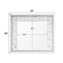 Farai - 28" Accent Mirror - Mirrored & Faux Crystal Diamonds