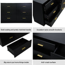 Modern Drawer Dresser For Bedroom, Ample Storage Wide Chest Of Drawers