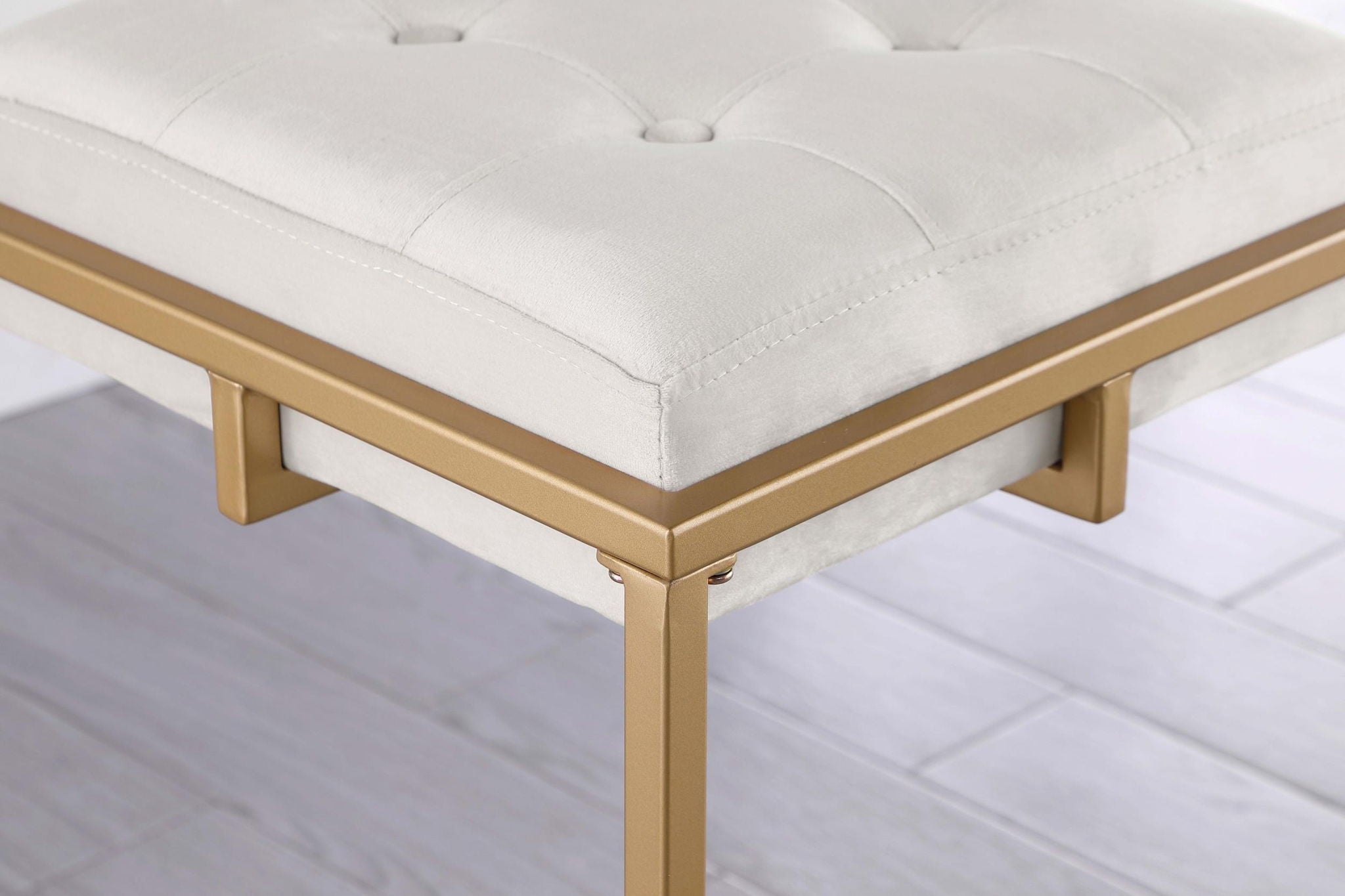 Nadia Upholstered Backless Bar Stool Beige (Set of 2) - Atlantic Fine Furniture Melbourne FL