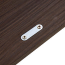 Modern Extendable & Rotating Cabinet With Drawer And Flip Doors For Versatile Storage - Black / Dark Walnut