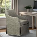 London - Upholstered Skirted Dining Arm Chair