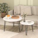 Round Nesting Coffee Table For Living Room (Set of 2)