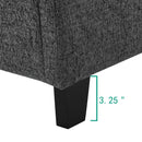 Boucle Upholstered Platform Bed