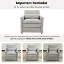 Cozy Upholstered Plush Cushion Armchair For Living Room