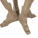 French Country Style Accent Table With Hourglass Design