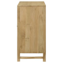 Zamora - Wood Accent Cabinet With Woven Cane